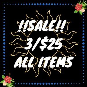 🤩🤩3/$25 ALL ITEMS IN CLOSET!!! 🤩🤩
